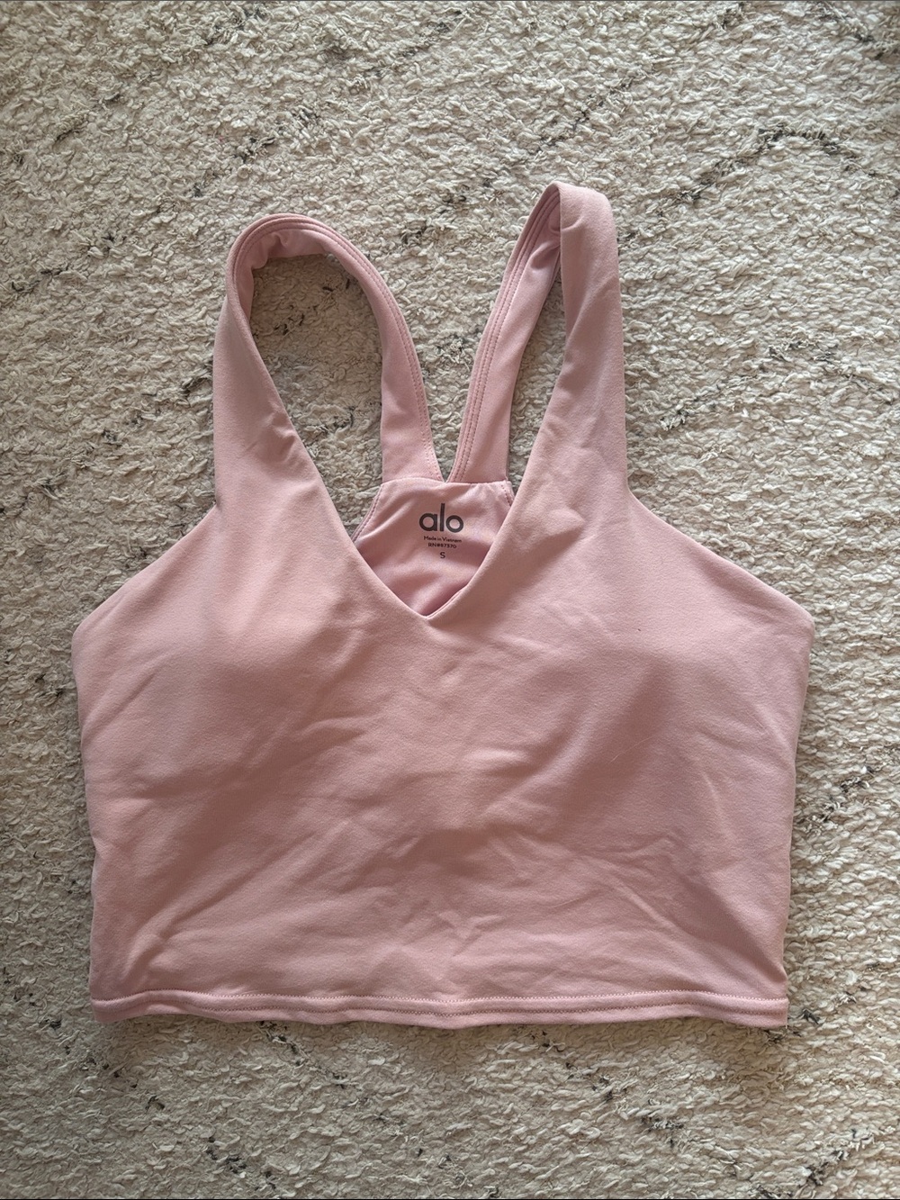 ALO Yoga “Ballet Pink Airbrush Real Me Bra”